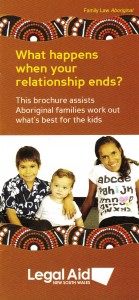 What happens when your relationship ends - Legal Aid NSW brochure for Aboriginal families page 1