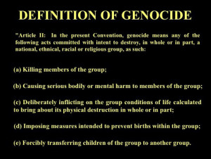 genocide - definition